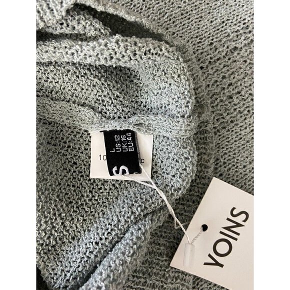 NWT Yoins Womens Green Sleeveless Top Button Accent on Back - Picture 5 of 5